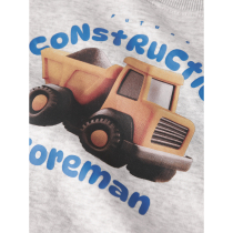 NAME IT Sweatshirt Onikkel Light Grey Melange